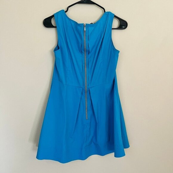 Lafayette 148 Teal Fit and Flare Mini Dress SZ 6 - Picture 7 of 7